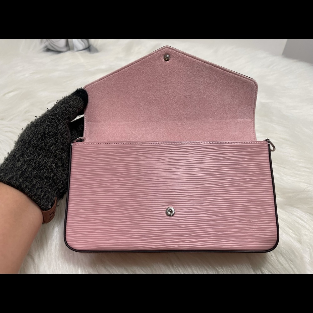 🔥SOLD 🔥Felicie Pochette Epi in Rose Ballerine - Picture 3 of 14